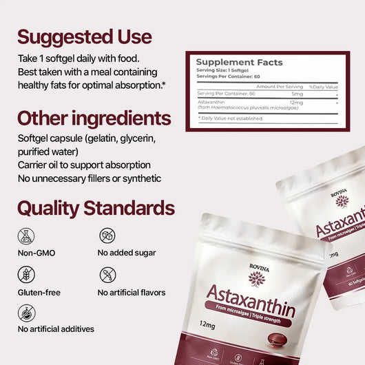 Selora Astaxanthin - 12mg Softgels